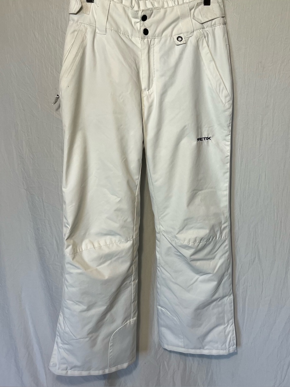 Arctix Women’s Insulated Snow Pants White Short Inseam Sz Medium Ski Snowboard